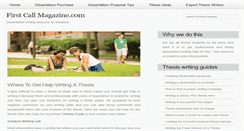 Desktop Screenshot of firstcallmagazine.com